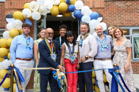 staff celebrating willowmere's opening day